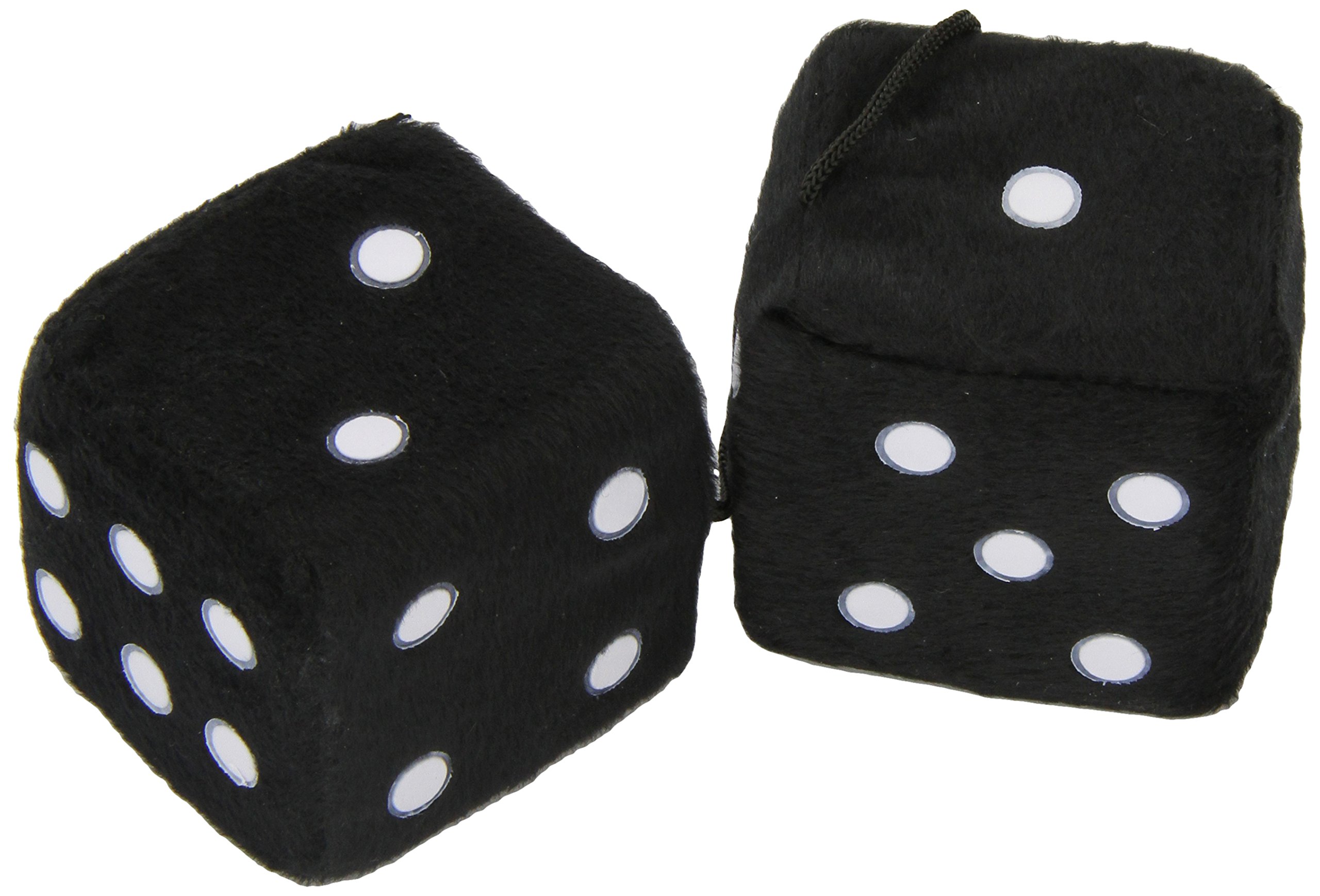 Sumex DADOS20 Car Hanging Furry Dice, Black, 7 x 7 cm