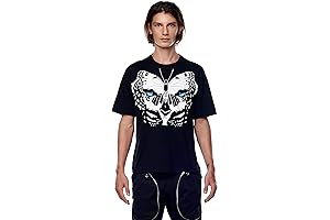 Jonny Cota Men's and Women's Leopard Wings Print T-Shirt