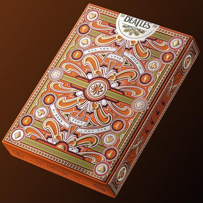 Baraja de Naipes The Beatles Orange Deck miniatura 5
