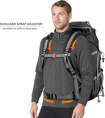 Sac à dos randonnée 50L étanche Huwaijianfeng extérieur Sport Daypack