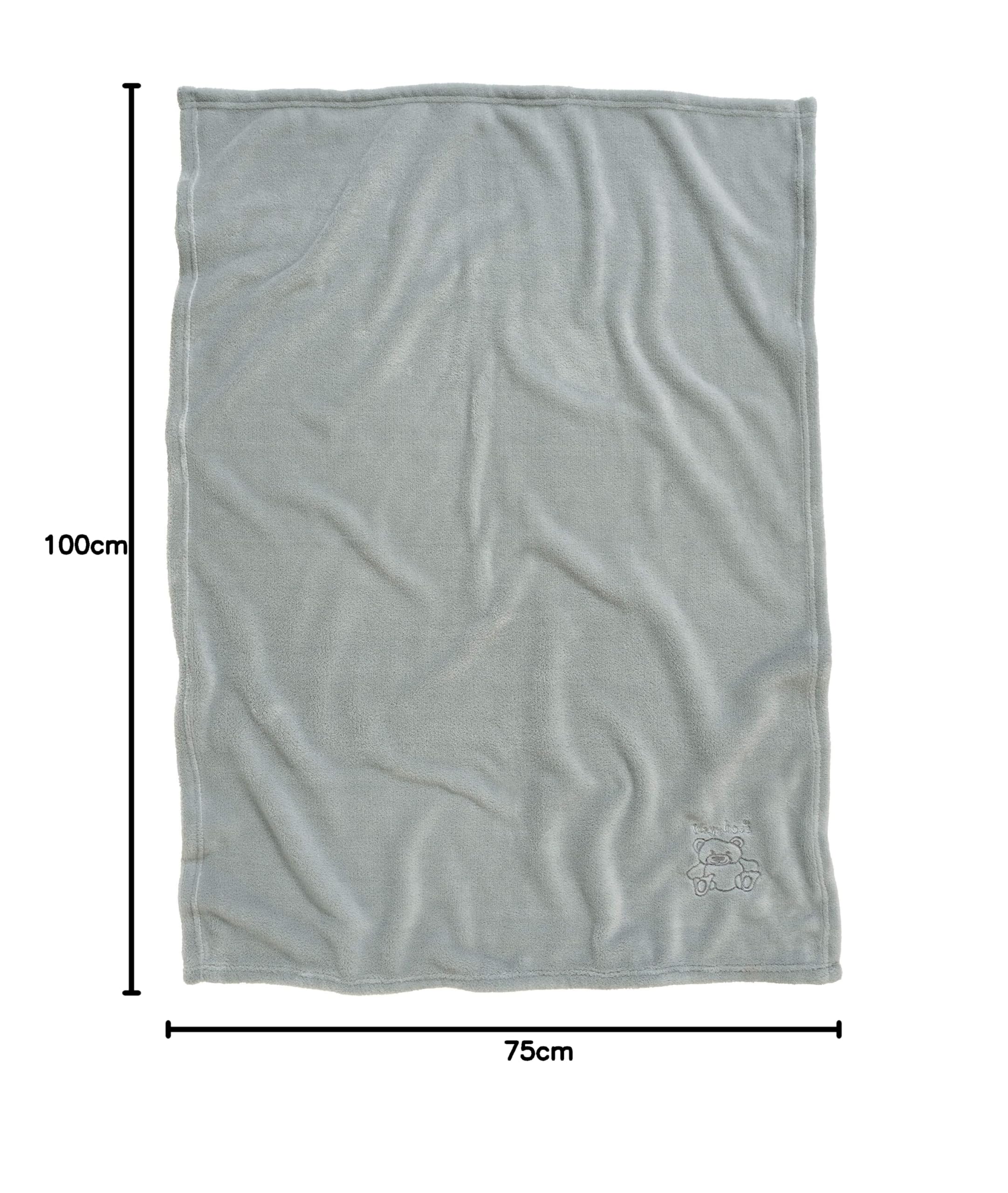 Playshoes Koc polarowy, 75 x 100 cm, szary