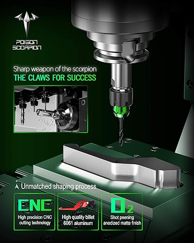 Miniatura 2 de POISON SCORPION Palancas de embrague de freno de motocicleta rojas rueda ajustable corta compatible con DL650 V-Strom 2004-2010  SV650 SV650S