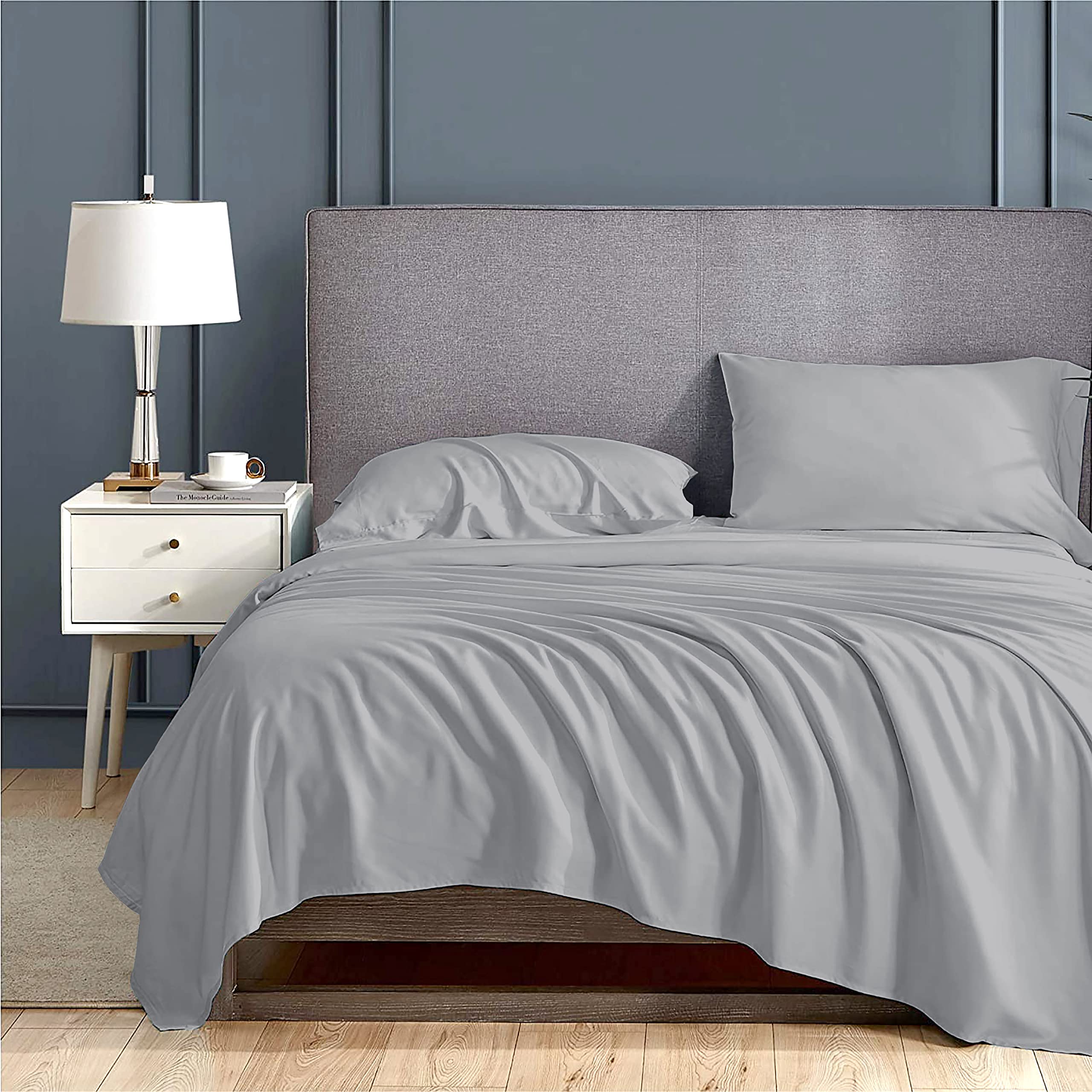 Day Care 500TC Super Soft Elegant Colors Bedsheet 100% Egyptian Cotton Silver Grey Queen Size (92" x 102") 2 Peice Pillow Cover Size(18"x28") (B09Z87JB7V) Amazon Price History, Amazon Price Tracker