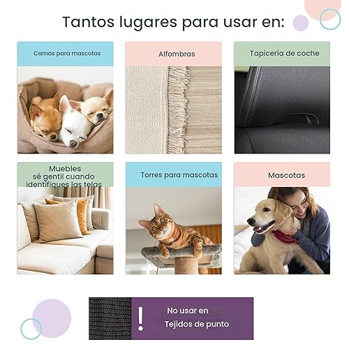 Vista 4 de Uproot Cleaner Pro - Removedor de pelos de mascotas reutilizable, removedor de pelusas, raspador de alfombras que no causa daños, fácil removedor