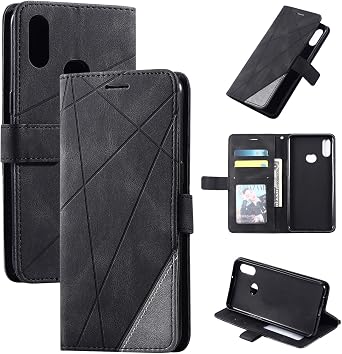 Case for Samsung Galaxy A10s Case Cover,Case for Samsung SM-A107F/DS Galaxy A10s 2019 / SM-A107F SM-A107M SM-A107M/DS Case Flip Pu Leather Cover Black