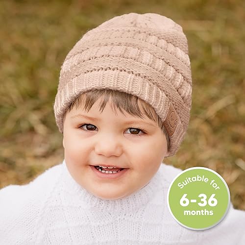 Vista 56 de KeaBabies 3-Pack Baby Beanies for Boys, Girls - Stretchy Knit Baby Hats, Cute Newborn Sweet Pea