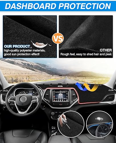 Miniatura 224 de Cartist - Funda de salpicadero, alfombrilla antideslizante, protector de rayos ultravioleta, antirreflejos