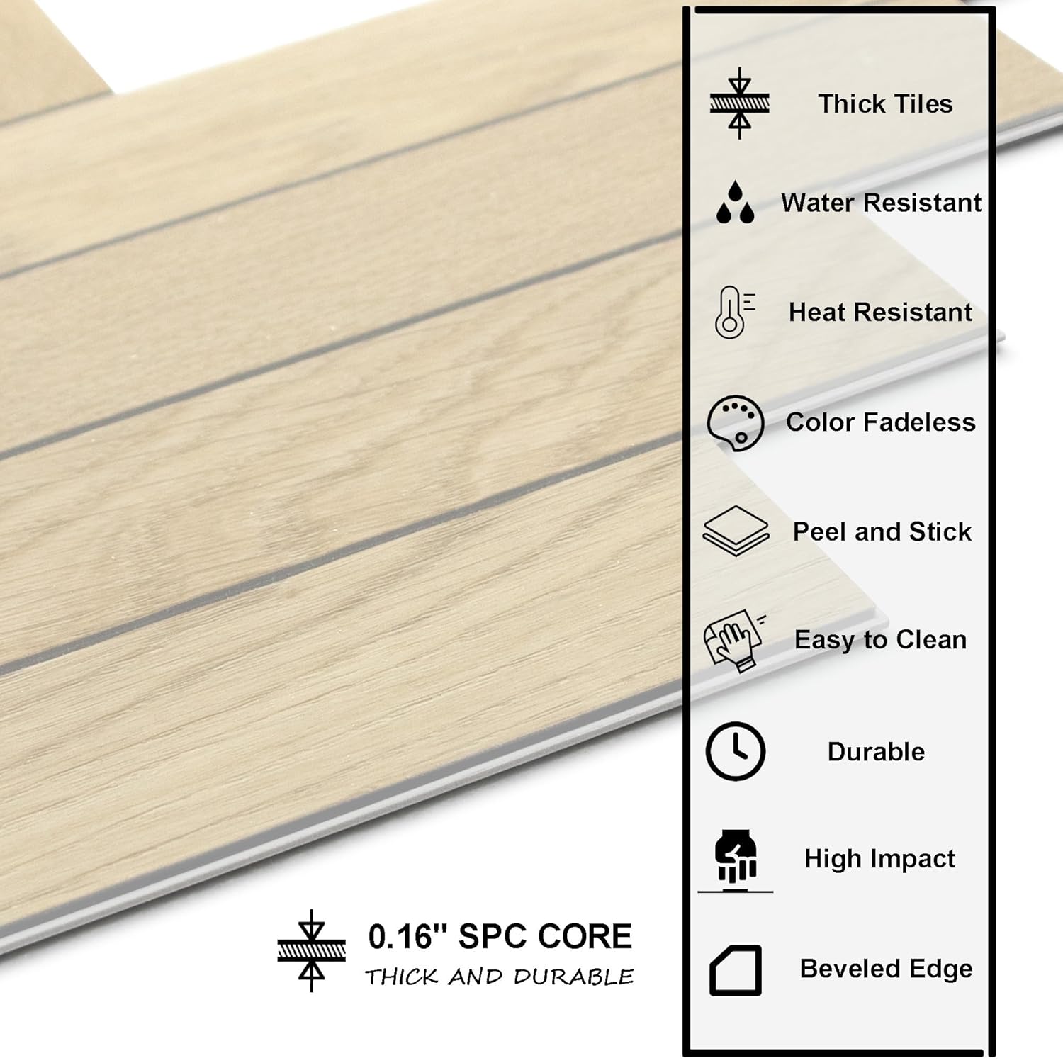12-Pack Peel and Stick Floor Tile, 10.8" x 9.3" Herringbone SPC Self-Adhesive Luxury Vinyl Flooring, Wood-Look Groutable Backsplash Tile for Kitchen Bathroom, Natural Oak, Covers 8.4 Sq. Ft.