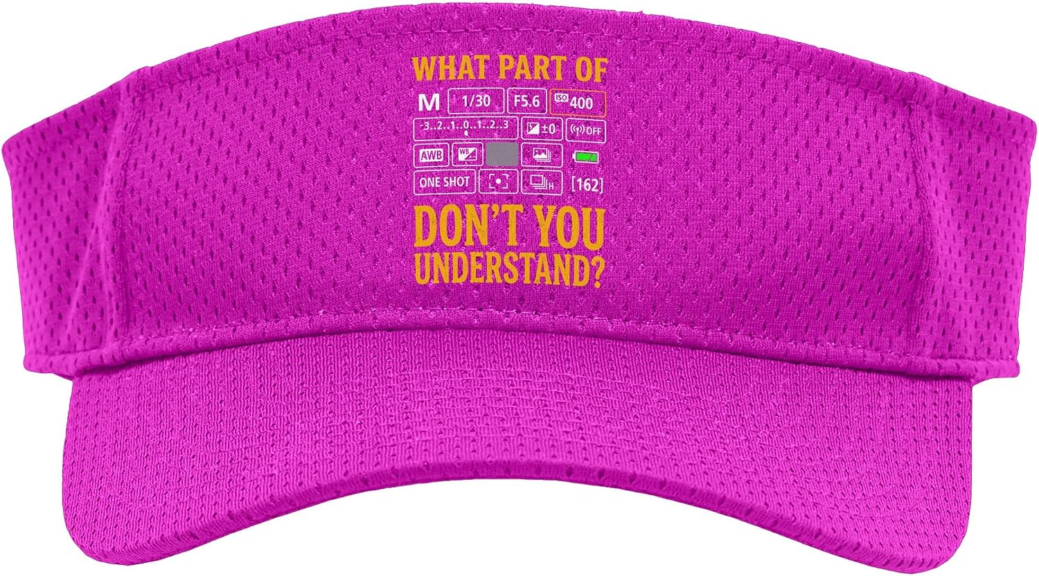 Photographer Art for Men Women Photography Camera Lover Sport Sun Visor
