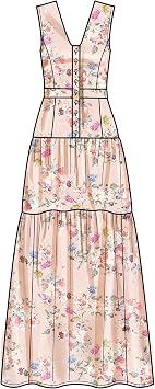 New Look UN6718A Misses' Maxi and Midi Dress Sewing Pattern Kit, Code N6718, Sizes 8-10-12-14-16-18-20