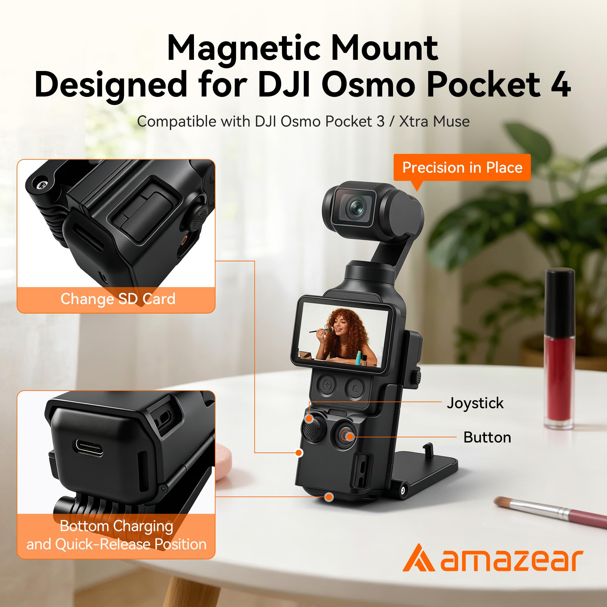 Amazon.co.jp: AMAZEAR 磁気マウントスタンド DJI Osmo Pocket 4/3