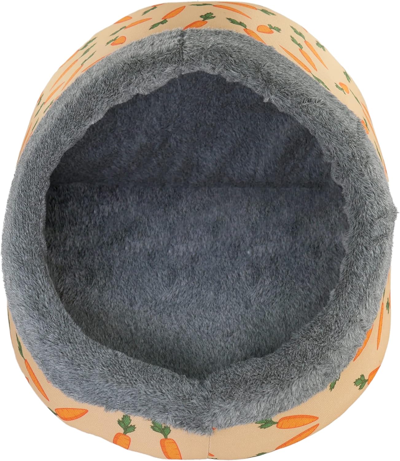 Rosewood Carrot Plush Hooded Bed