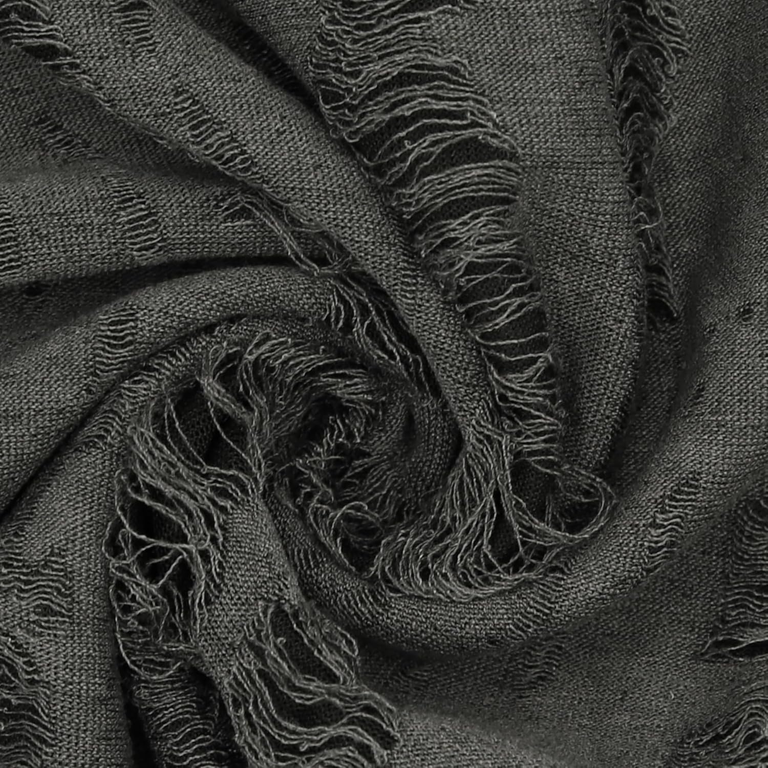 Women’s Ripped Hoodie Sweater Vest Hollow Out Hooded Crop Top Knit Pullover Streetwear with Oversleeve - Image 7