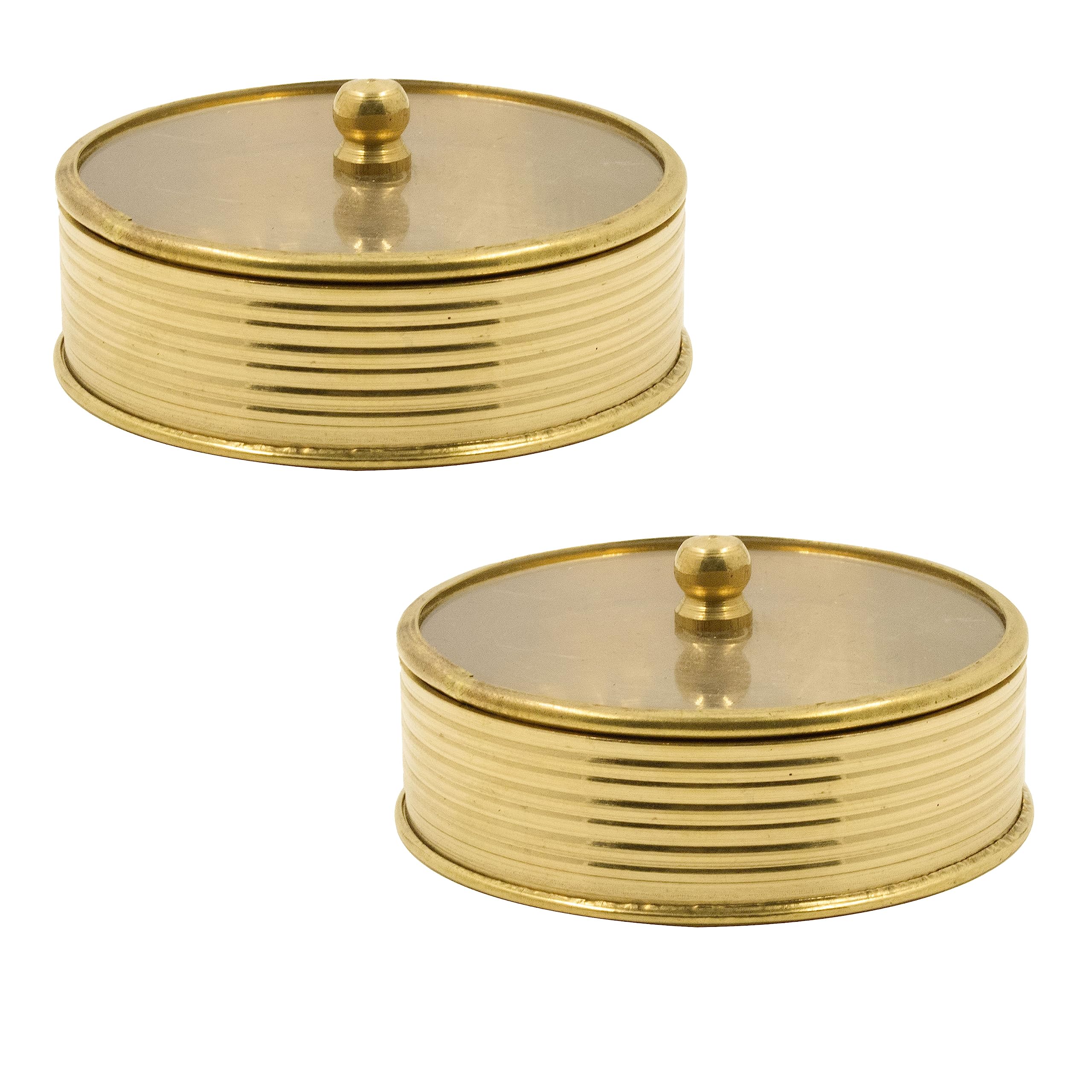 Spillbox Brass Box Pooja | Puja | Roli | Chawal | Chandan | Haldi | Kumkum Puja Box | Sindoor | Turmeric | Dabbi | Dibbi | Dhani | Dani Lid Holder | Transparent Lid kumkum - Acralic kumkum (2)-image-42