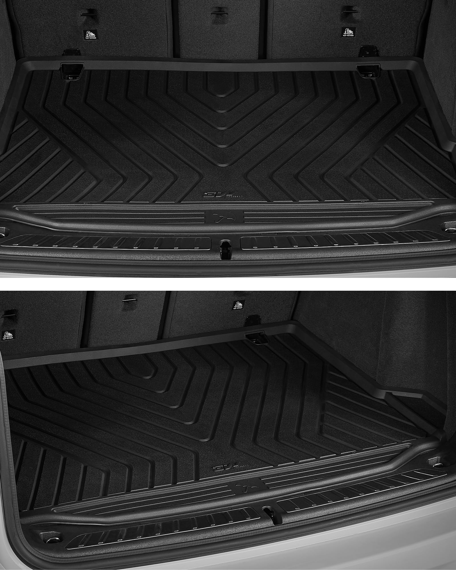 3W para BMW X3 G01 2019-2024 Alfombrilla Maletero de Coche, TPE Alfombrillas Maletero para Todo Tipo de Clima para BMW X3 G01 Juego Completo de Alfombrillas, Accesorios, Negro