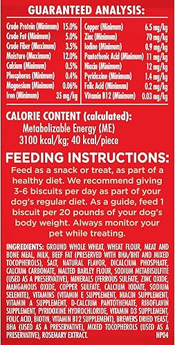 Miniatura 52 de Milk-Bone Original Dog Treats Galletas para perros grandes, 10 libras