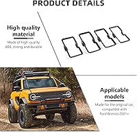 Vista 3 de RAZPOY Bronco - Cubierta de anillo de ventilación de salida de aire acondicionado, 4 piezas de cubierta de anillo de ventilación de CA para consola