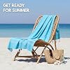 Blue Beach Turkish Towel - 100x180cm Large Turkish Hammam Peshtemal Towel - Super Absorbent, Quick Dry, Sand Free, Lightweight, Compact Towels for Swimming, Bath, Yoga Gym, Sauna and Travel (Mustard)