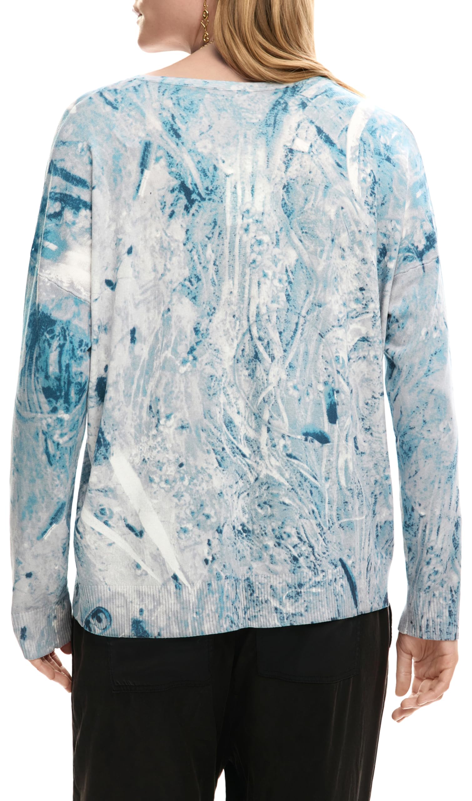 Desigual Ottawa Bluza, Niebieska, XL Kobiety