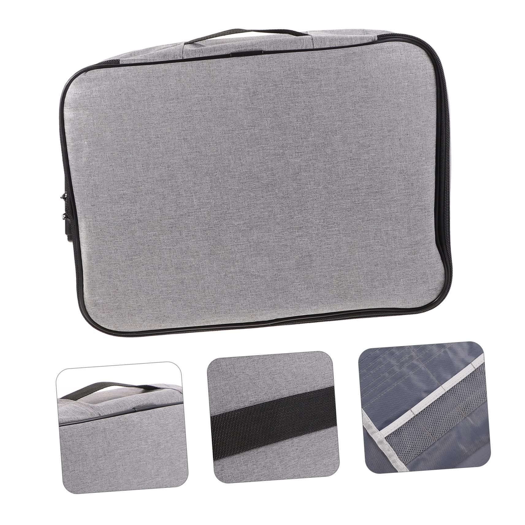Reise Dokumenten Tasche Multifunktions-aktenaufbewahrungstasche Tragbarer Zertifikats-organizer Aufbewahrungstasche Mit Schloss Tragbare Aktenbox Aktenaufbewahrungs-organizer