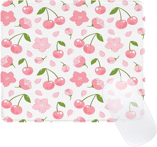 Miniatura 16 de Bonita alfombrilla de ratón rosa, alfombrilla de ratón con patrón retro a cuadros, diseño de alfombrilla de ratón cuadriculada impermeable estética