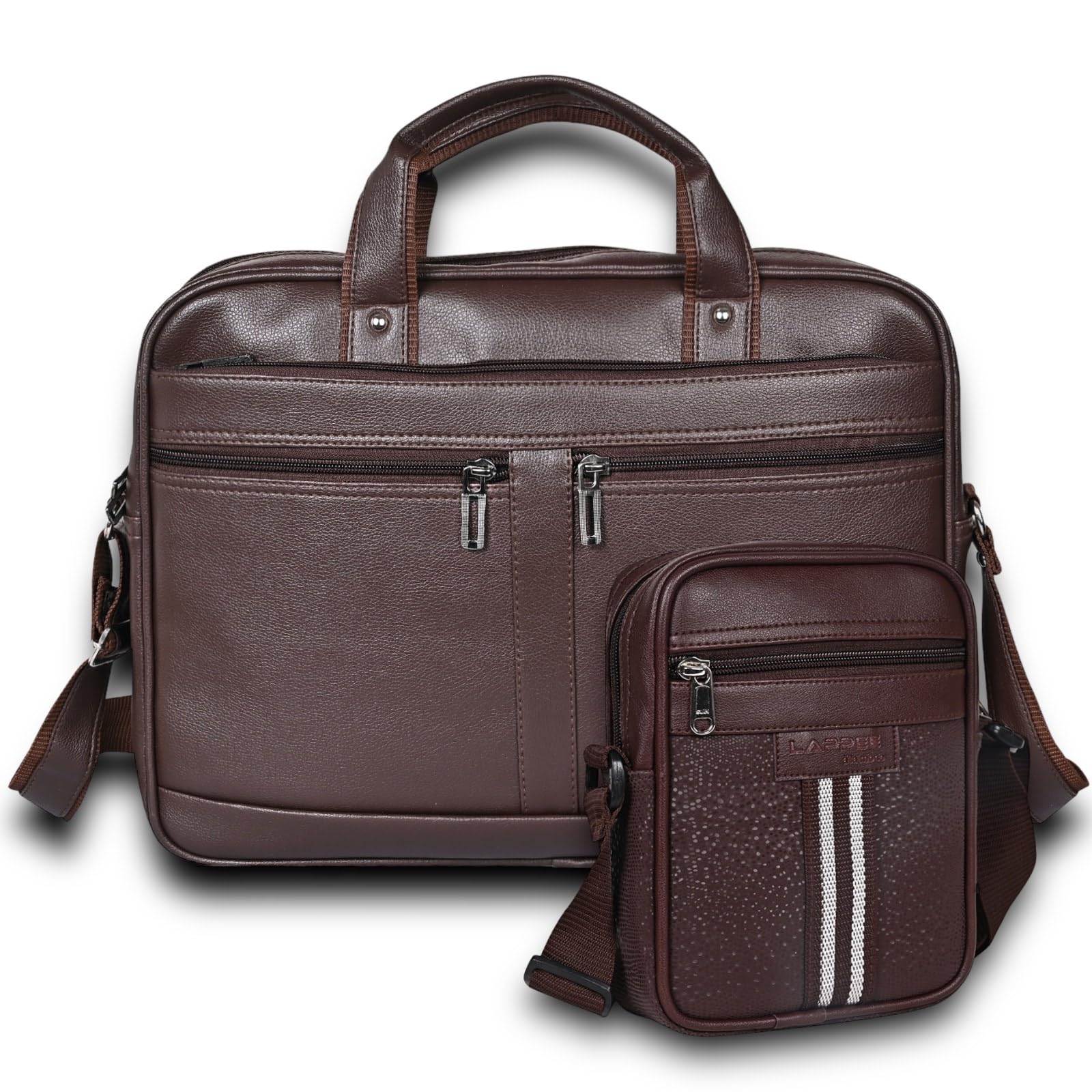 Pramadda Pure Luxury Stylish Corporate Diwali Gift Item for Men Women Tan Leather Messenger laptop File Brown Leather Crossbody Bag Combo Pack | Special Birthday Gifts for Men Employee Staff Clients. (B0CJ6NRZYG) Amazon Price History, Amazon Price Tracker