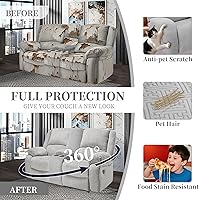 Vista 61 de Fundas 100% impermeables para sofá reclinable seccional, fundas para sofá reclinable en forma de L, funda para sofá seccional de esquina