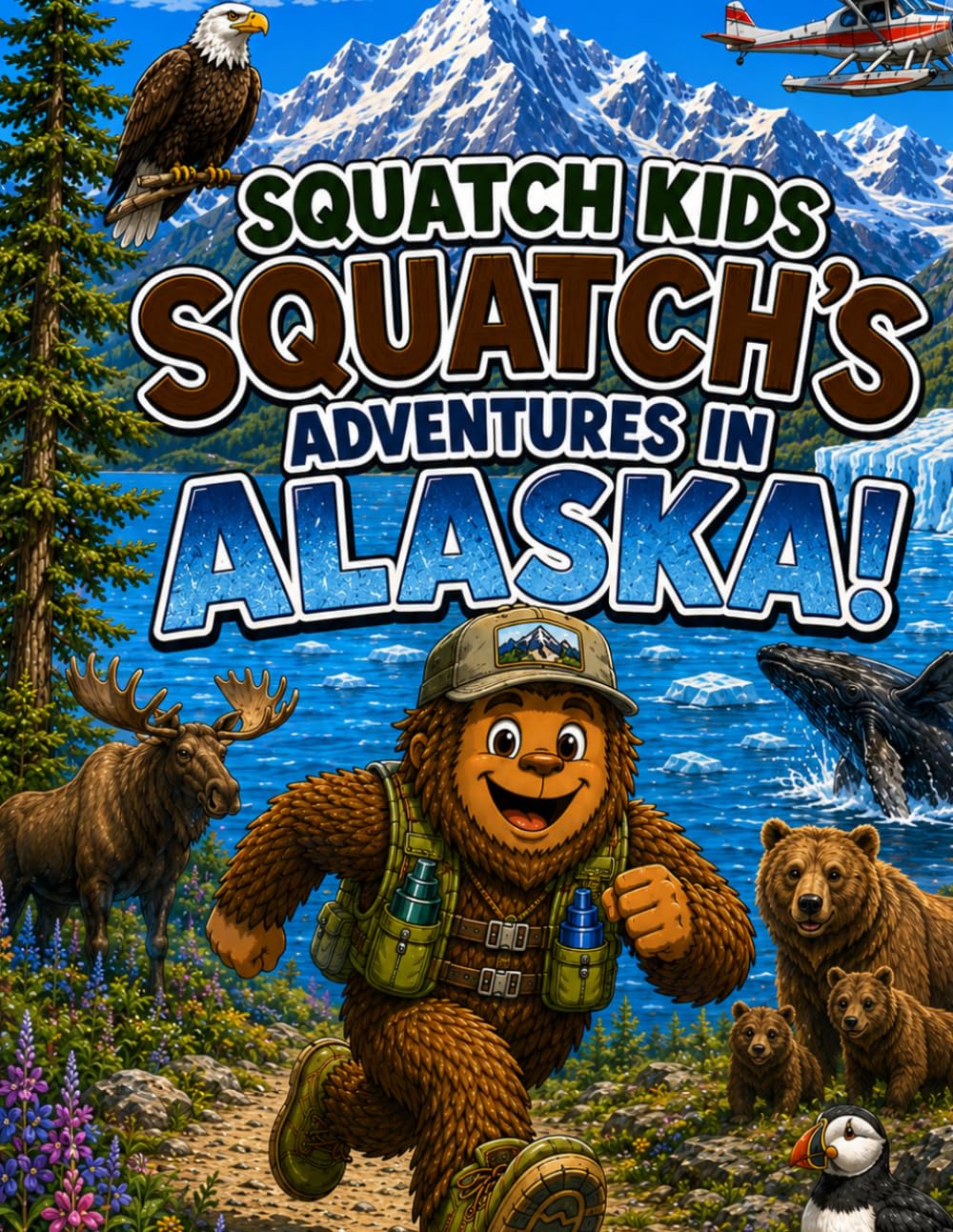 Squatch Kids: Squatch's Adventures in Alaska!: A Coloring and Activity Book for Explorers (The Squatch Kids 50 States Adventure Series)