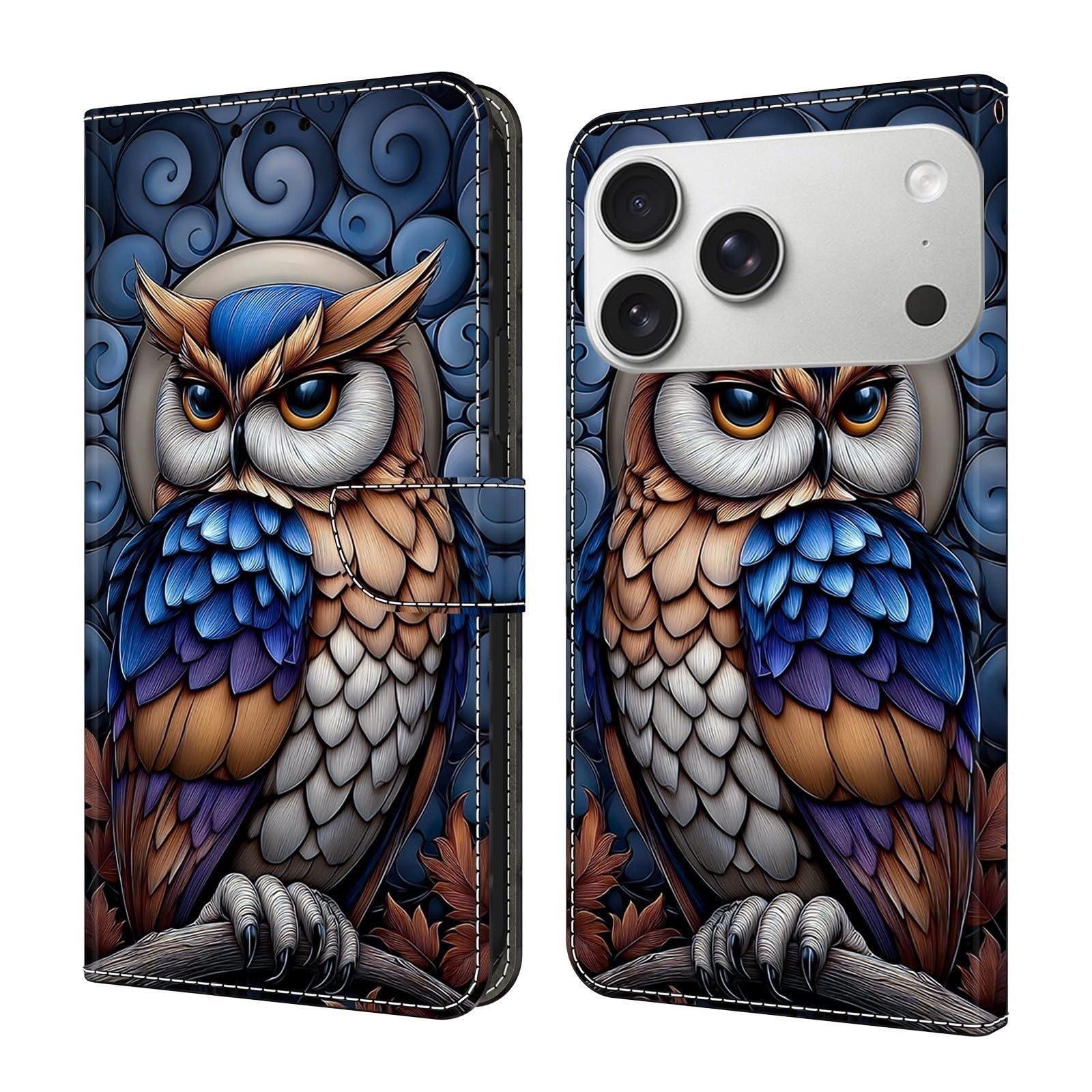 Étui iPhone 16 Plus hibou bleu : finis les écrans rayés !