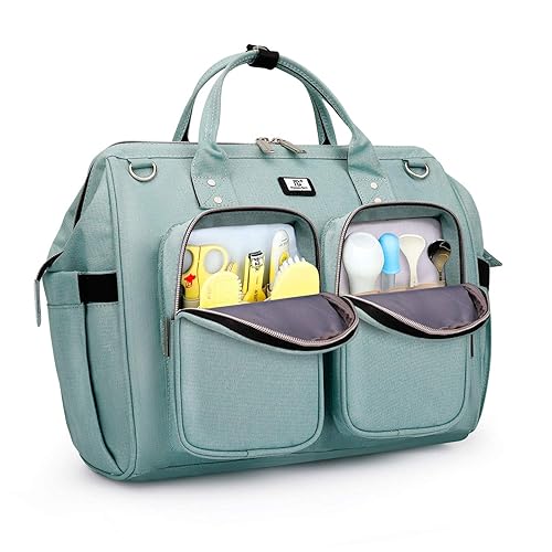 Diaper Bag Tote with Changing Pad and Stroller Hook