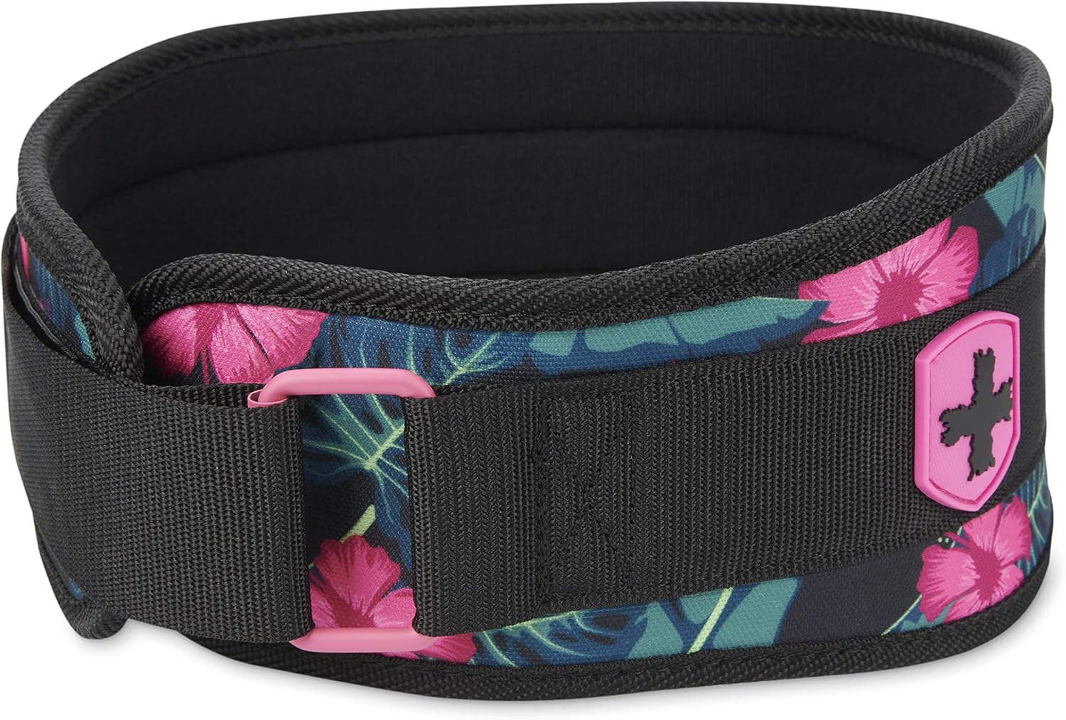 Harbinger Weightlifting Belt, Foam, 4.5" Width, Pink, X-Small - X-Large Unisex Floral Large