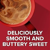 Vista 4 de Folgers Café molido con sabor a caramelo mantequilla, recipiente de 9.6 onzas (paquete de 6)