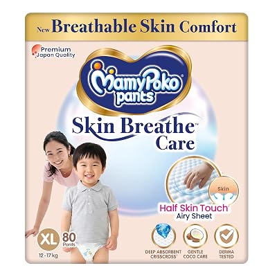 MamyPoko Baby Diapers (XL) 80 Count .