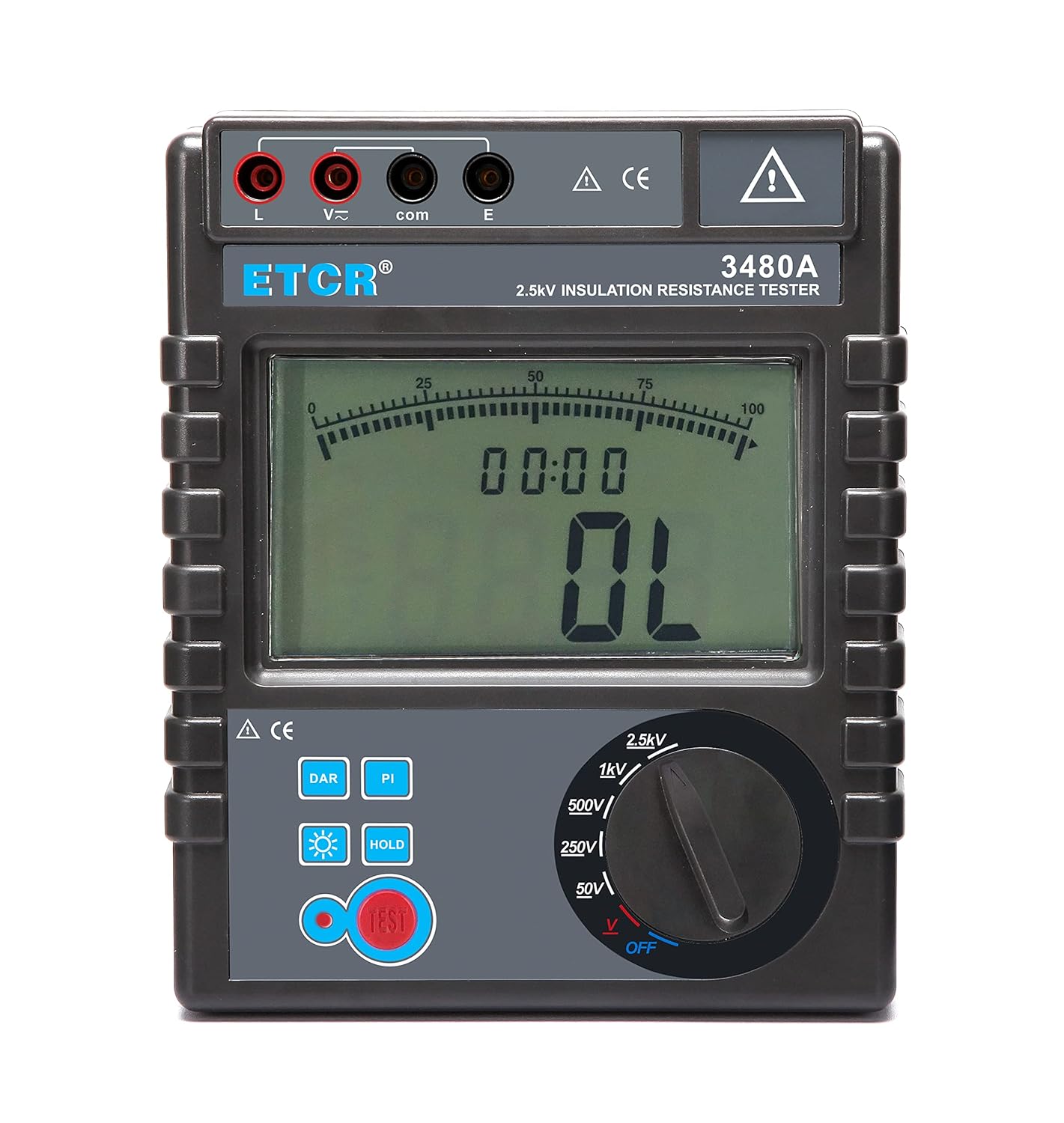 Insulation Resistance Tester ETCR3460A/B ETCR3480A/B Insulation Resistance Tester up to 5KV,0.1MΩ- 400GΩ (ETCR3480A)
