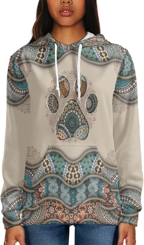 WELLFLYHOM Drawstring Hoodies Cute Long Sleeve Fashion Sweatshirts for Women Teen Girls Hooeded Pullover Size XS-4XL