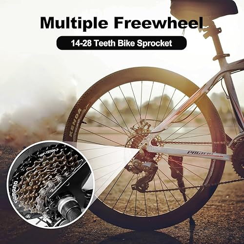 Miniatura 4 de Rueda libre de la bici de 7 velocidades, MF-TZ500-7 Rueda libre de la bicicleta 14-34T14-28T pieza de repuesto múltiple del ciclo de la rueda libre