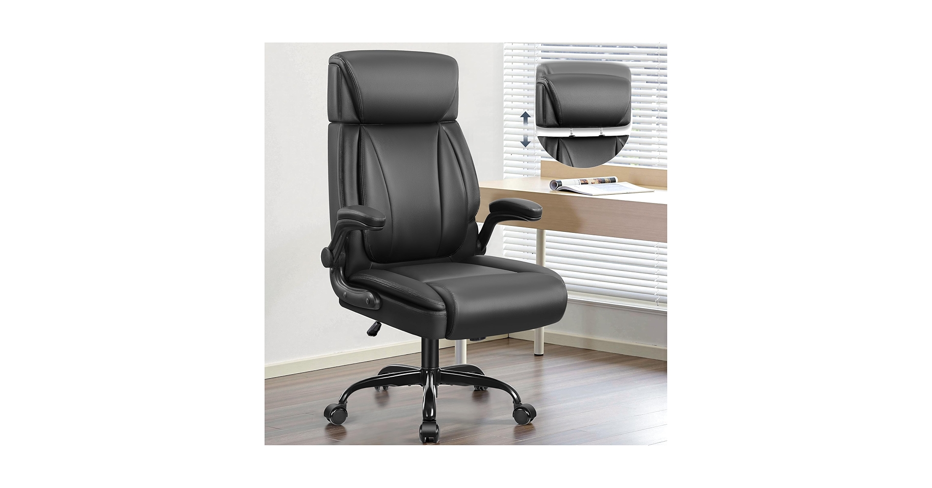 Amazon.com: BestGlory Leather Office Chair, Big and Tall