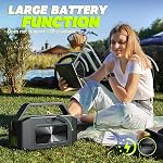 W-KING Bluetooth Speaker - (100W PEAK)60W Rich Bass, IPX6 Waterproof Haut parleur Loud Portable Wireless Speakers Outdoor Boombox, 40H Play, 2 Pairing, BT5.0, TF Card, AUX, EQ for Beach Party Camping