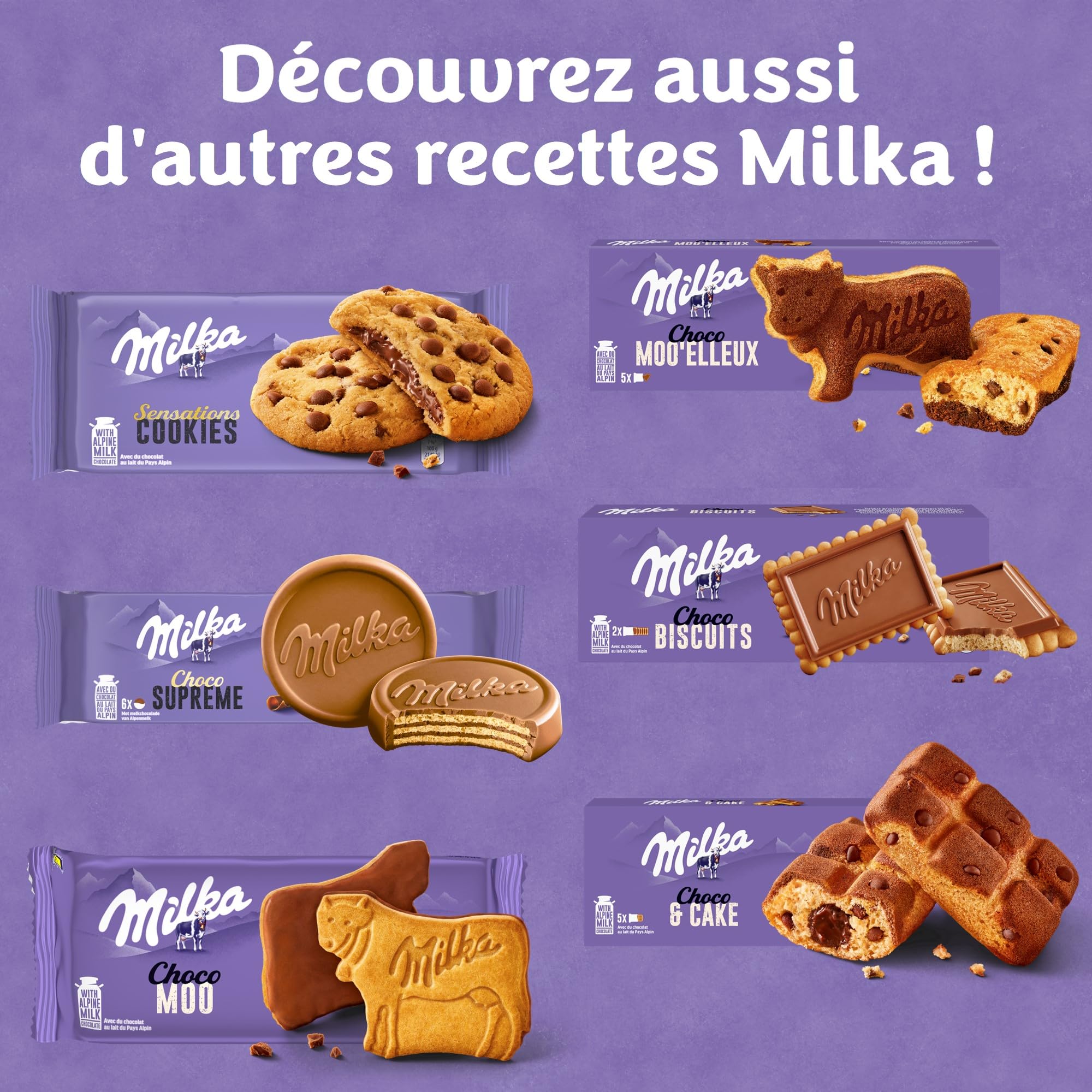 Milka - La Grande Boîte Assortiment Gâteaux Chocolat au Lait - 1x2,89kg