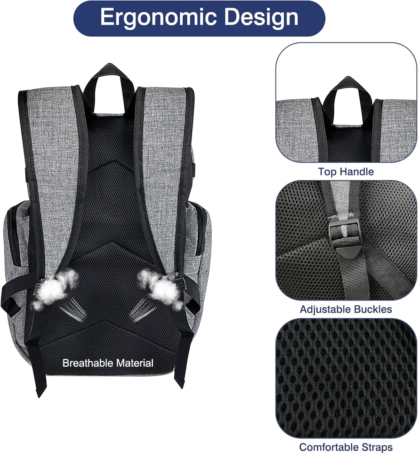 WOLT Basketball Bag Backpack with Separate Ball Compartment and Shoes Pocket, Gym Bags for Men, Large Sports Bag for Basketball, Soccer, Volleyball, Baseball