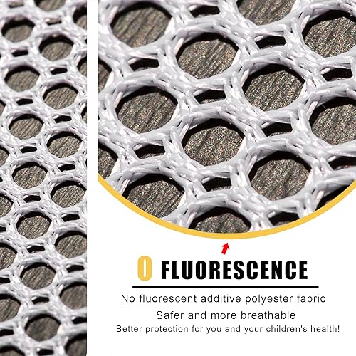 Miniatura 5 de Organizador de juguetes de baño de malla para bebé de gran capacidad, múltiples formas de colgar, almacenamiento de juguetes de baño de apertura