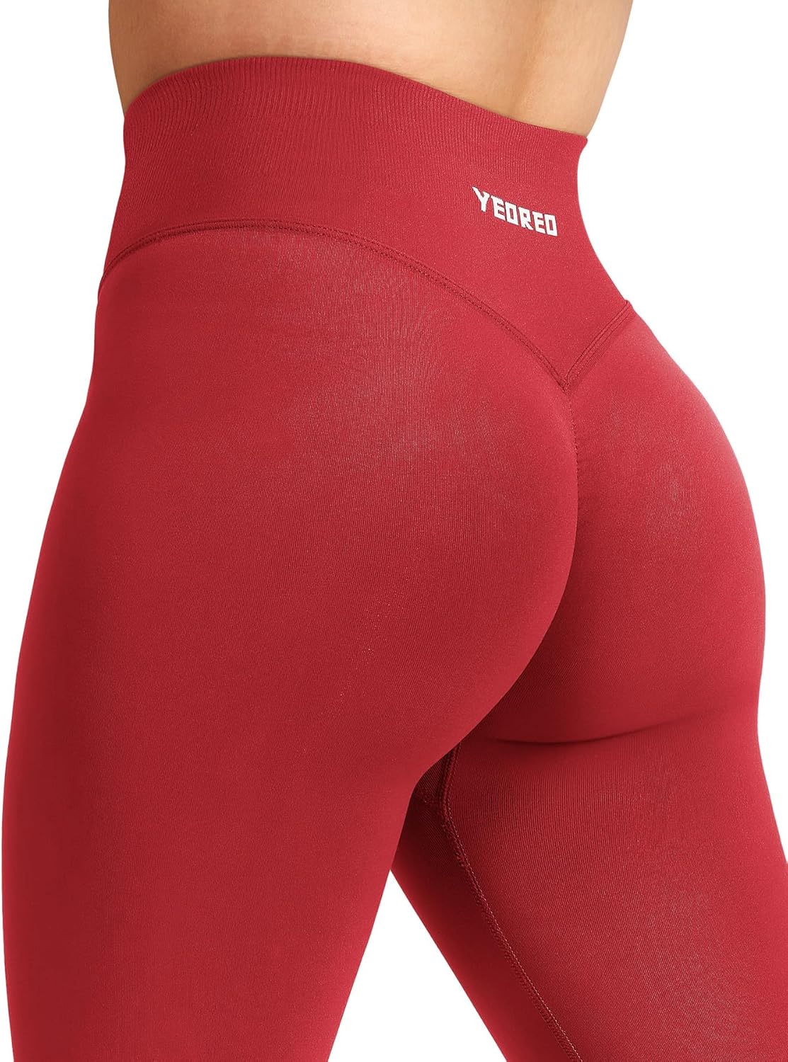 YEOREO Workout Mini Flare Leggings for Women Hidden Scrunch High Waisted Seamless Gym Leggings Brinklie 30" Yoga Pants - Image 4