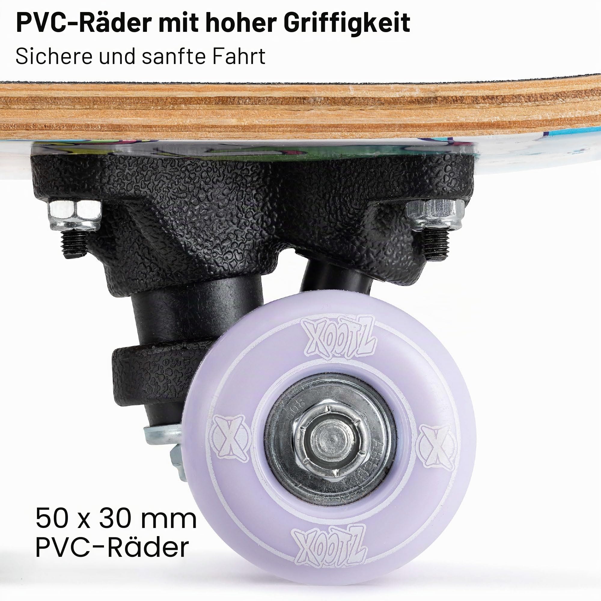 Xootz Mini-Skateboard, Einhorn- oder Monster-Design, 43,2 cm Kinder-Cruiser, Jungen und Mädchen, ab 3 Jahren