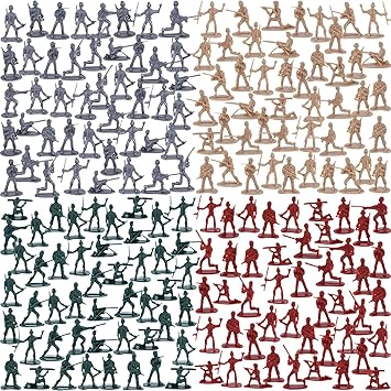 AMOR PRESENT 120PCS Army Men Military Set, Military Soldier Playset Army Men Action Figures, with Vehicles Aircrafts Assault Boats, Stocking Stuffers for Kids Boys Ages 3+