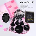 MAANGE Makeup Brushes 30 Pcs Makeup Tool Set with Gift Box, Multi-functional Makeup Kit Powder Brush Make up Brushes Set for Women Girl (Black, 30 Piece Set)