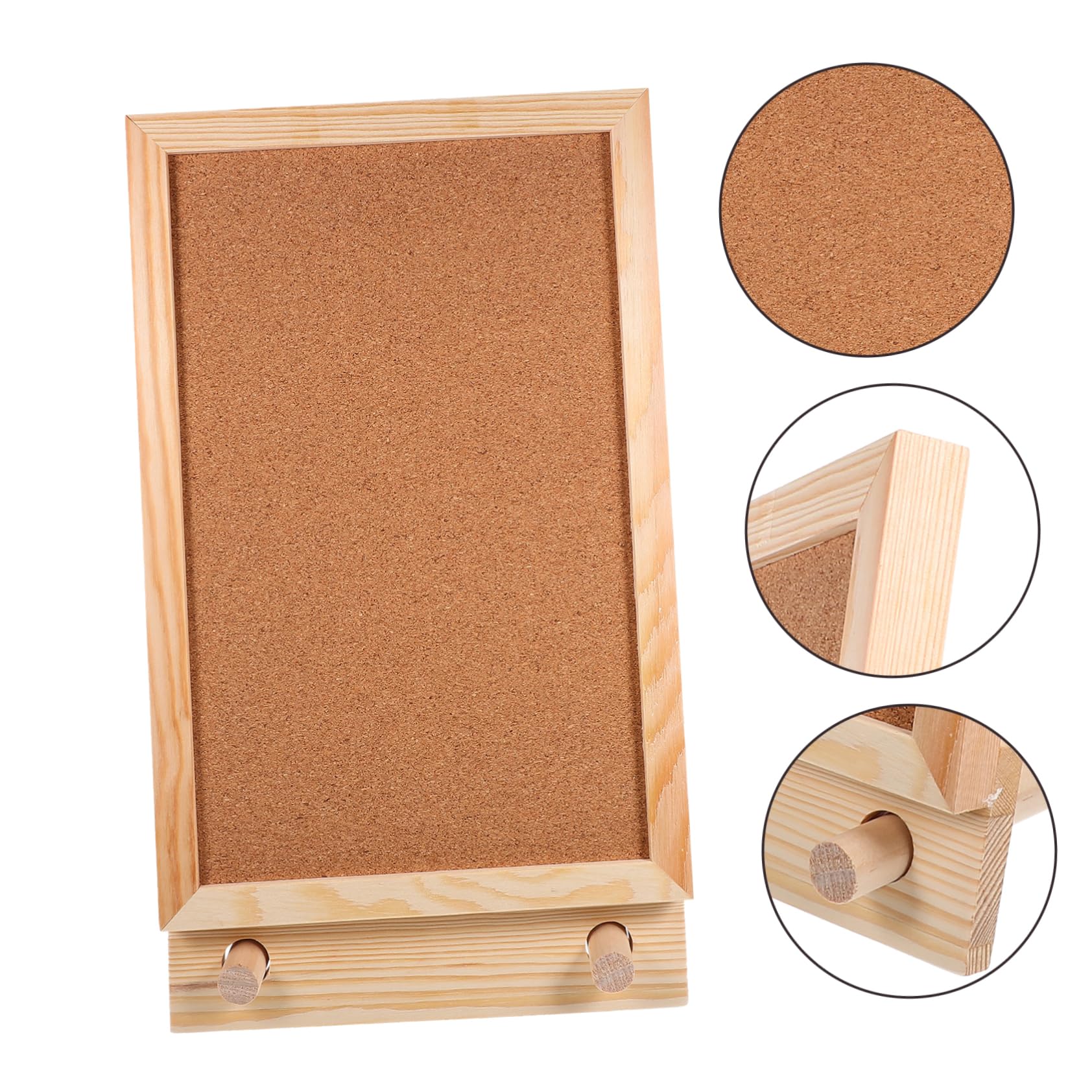 Angoily 3 Tablero de Corcho para Oficina y Tablón de Mensajes Vertical Mural de Anuncios con Diseño Elegante para Notas y Recordatorios