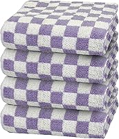 Vista 15 de Juego de 4 toallas de mano para baño, algodón suave y absorbente, juego decorativo, lindas toallas de baño en blanco y negro, 13 x 29 pulgadas