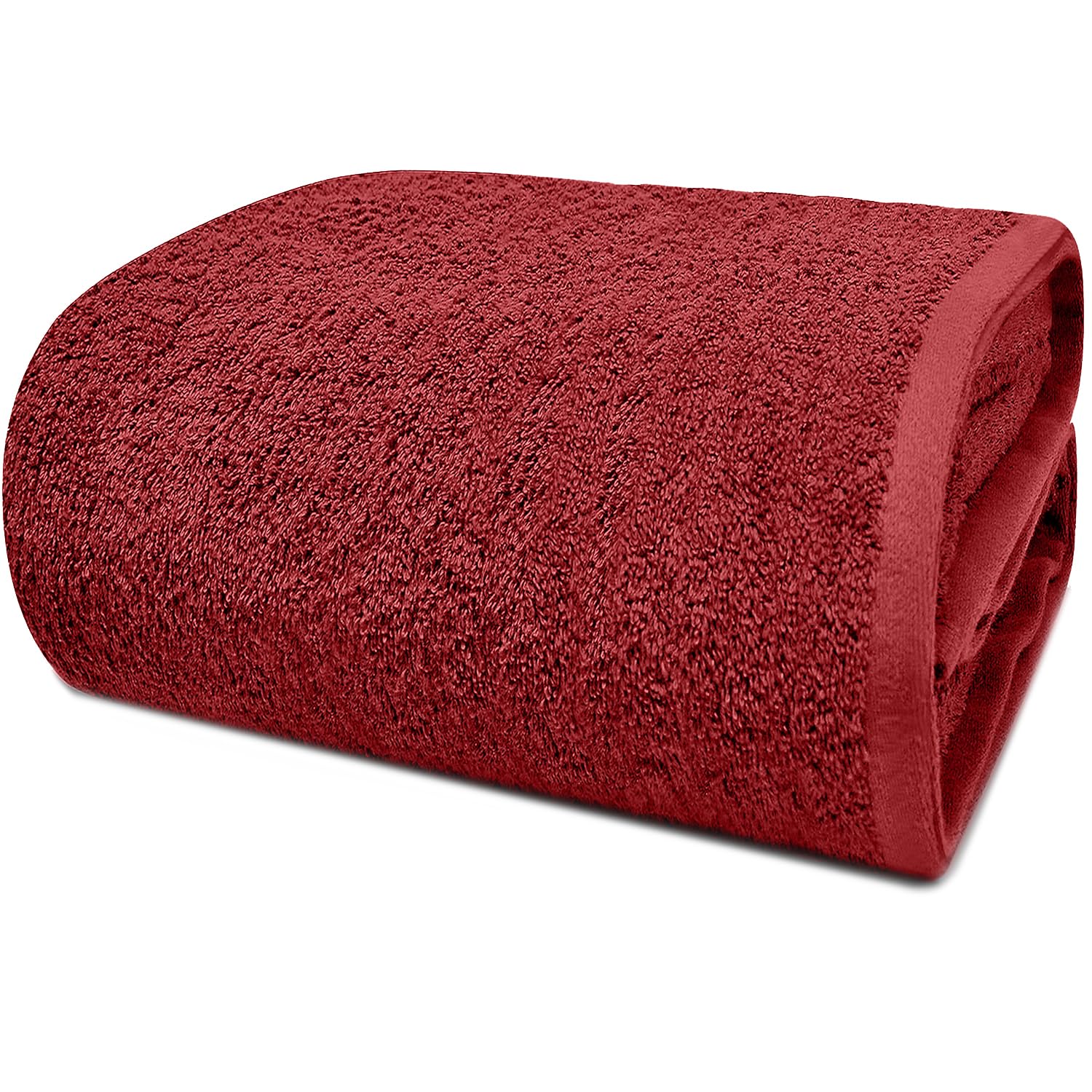 DAN RIVER Pack of 1 Oversized Bath Sheet, 40 x 80 Inches, Red