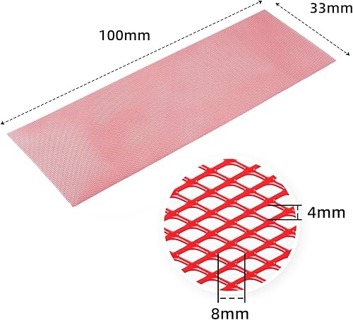 Miniatura 186 de AggAuto Malla universal para parrilla de automóvil de 40 x 13 pulgadas, de acero inoxidable revestido de cloruro de polivinilo, rejilla