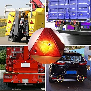 Amazon | X-STYLE トレーラー 三角反射板 リフレクター 車 赤
